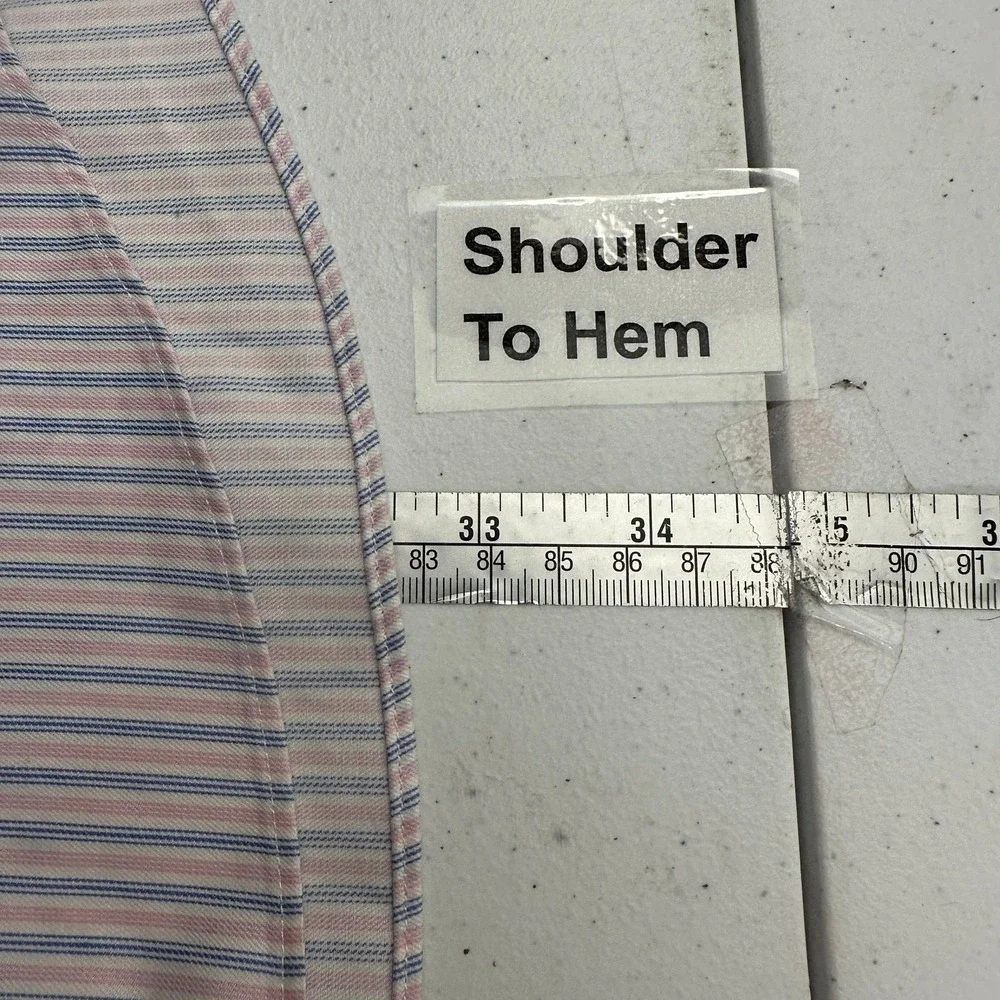 Brooks Brothers Regent Men Striped Dress Shirt Size 16.5 35 French Cuff Business